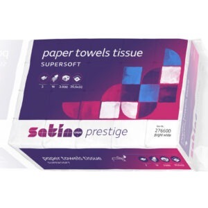 Satino Prestige Falthandtücher W-Falz Zellstoff 2-lagig