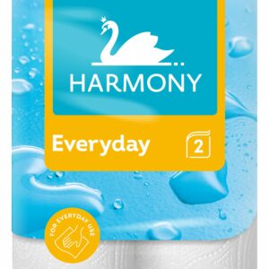 Küchenrollen Harmony Everyday Zellstoff 2-lagig weiß