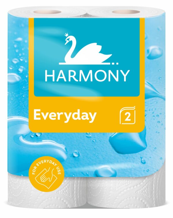 Küchenrollen Harmony Everyday Zellstoff 2-lagig weiß