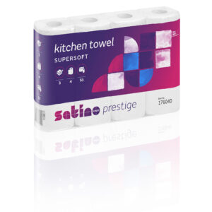 Küchenrolle Satino Prestige Zellstoff 3-lagig weiß