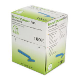 Einmal-Rasierer einschneidig mit Klingenschutz