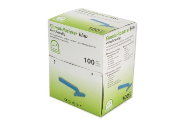 Einmal-Rasierer einschneidig mit Klingenschutz