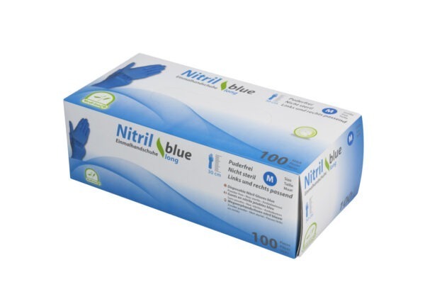 Nitril-Handschuhe Medi Inn long 300mm puderfrei