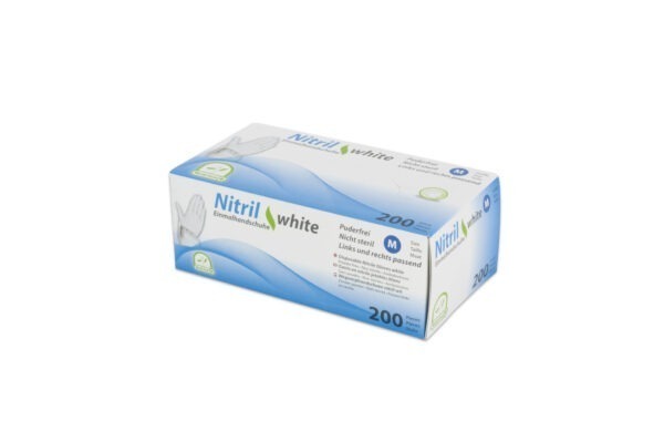 Nitril-Handschuhe Medi Inn White puderfrei