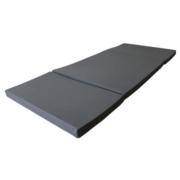 Fallschutzmatte 1600 x 700 x 50 mm, faltbar, inkl. Anti-Slip Hygienebezug mit Reißverschluss