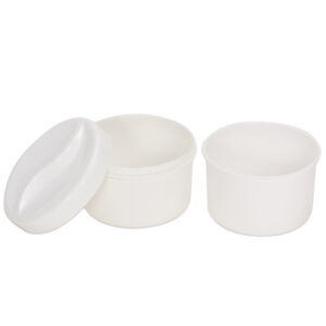 Zahnprothesenbehälter mit Einsatz und Deckel