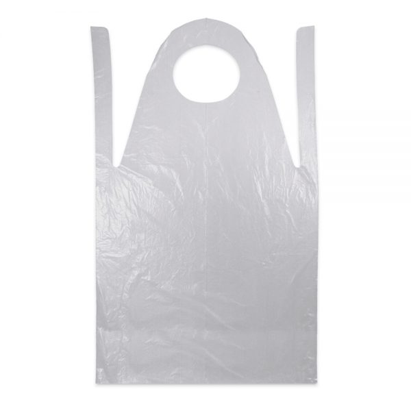 PE Schürzen, 125 x 75 cm, 30mμ Blockstärke, Weiß, 10 x 50 Stück