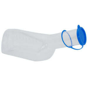 Urinflasche Männer PC – Glasklar mit Deckel