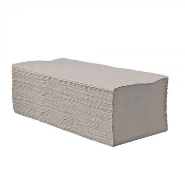 Falthandtücher V-Falz 1-lagig Recycling natur, 25x23cm