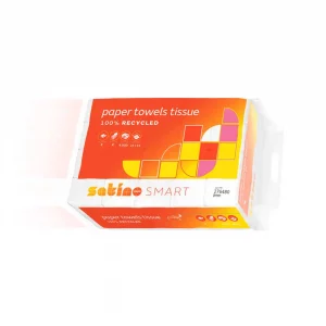 Falthandtücher 2-lagig Smart V-Falz Recycling grün 24x23cm