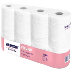 Toilettenpapier Harmony Zellstoff 3-lagig weiß