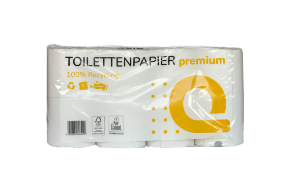 Toilettenpapier 3-lagig, Recycling,