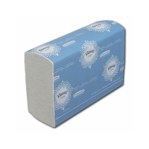 Diese weichen und saugfähigen Kleenex Ultra FH Falthandtücher sorgen für höchsten Komfort und einfache Entnahme. Perfekt für hygienische Waschräume in Unternehmen und öffentlichen Einrichtungen.