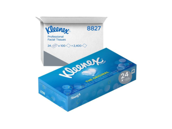 Kleenex Kosmetiktücher 2-lag Zellstoff weiß 21,5x18,6cm